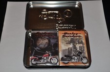 Vintage HARLEY-DAVIDSON PLAYING CARDS Collector Tin Set 1999
