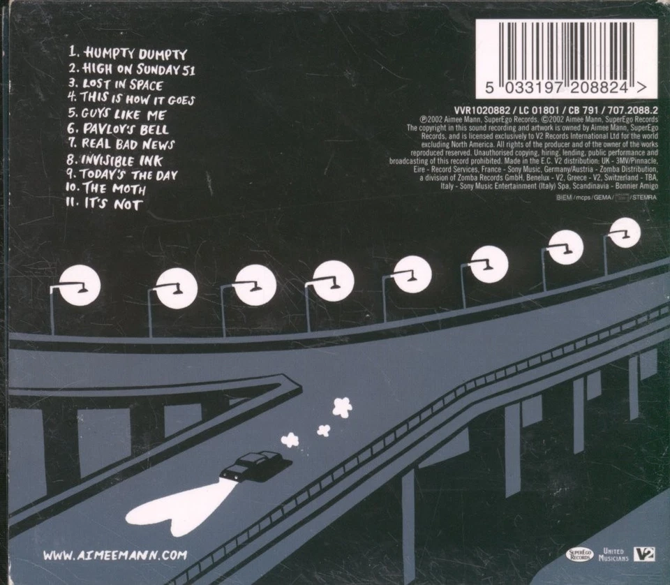 Aimee Mann Lost In Space CD Europe Superego 2002 in digipak with attached - Bild 2 von 3