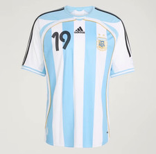 Adidas Argentina Authentic 2006 Soccer Jersey Messi Men's Size S & M ~ JN3708