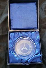 RARE- Vintage Mercedes-Benz Club of America Crystal Paperweight – Mint Cond