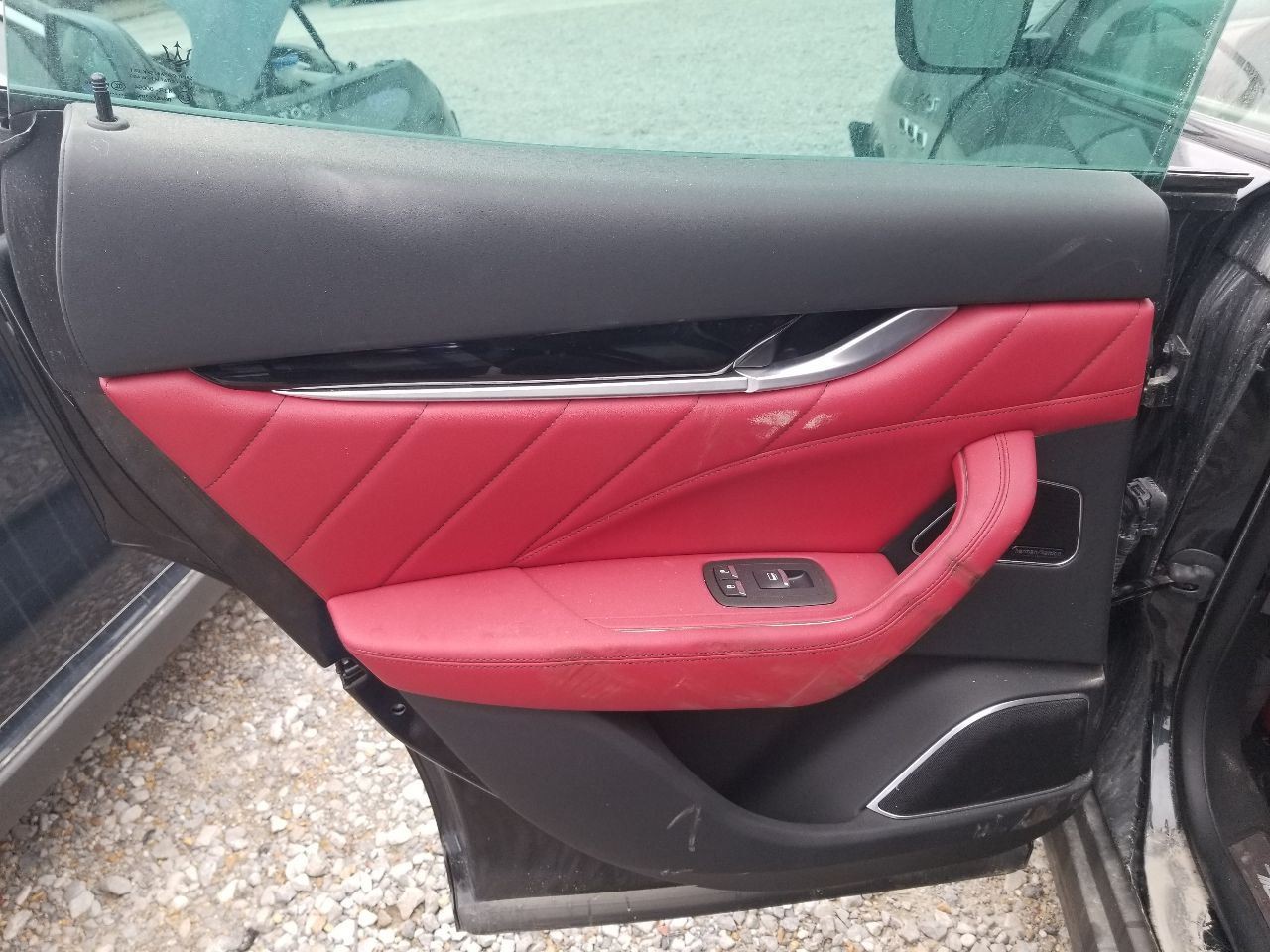 22 2022 MASERATI LEVANTE MODENA S DOOR TRIM PANEL REAR LEFT DRIVER RED 