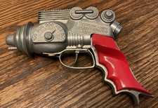 HUBLEY Atomic Disintegrator Outer Space Ray Gun Toy Cap Gun 1950s Vintage Works