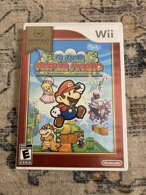 Super Paper Mario (Nintendo Wii, 2007) CIB W/ Case, Manual & Insert. Tested
