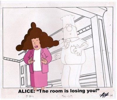 DILBERT - ALICE Animation Cel