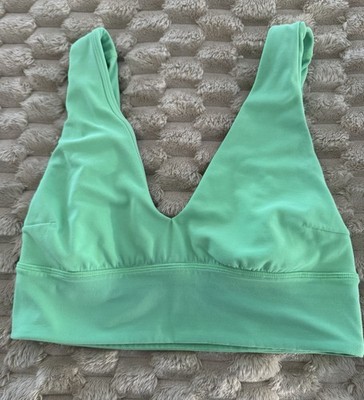 Lululemon Align V-Neck Green Bra Light Support Size 8