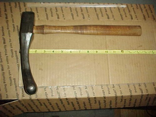 Auto Body 4 lb Offset Bumping Dog Head Hammer w/New Handle Blacksmith Anvil Tool