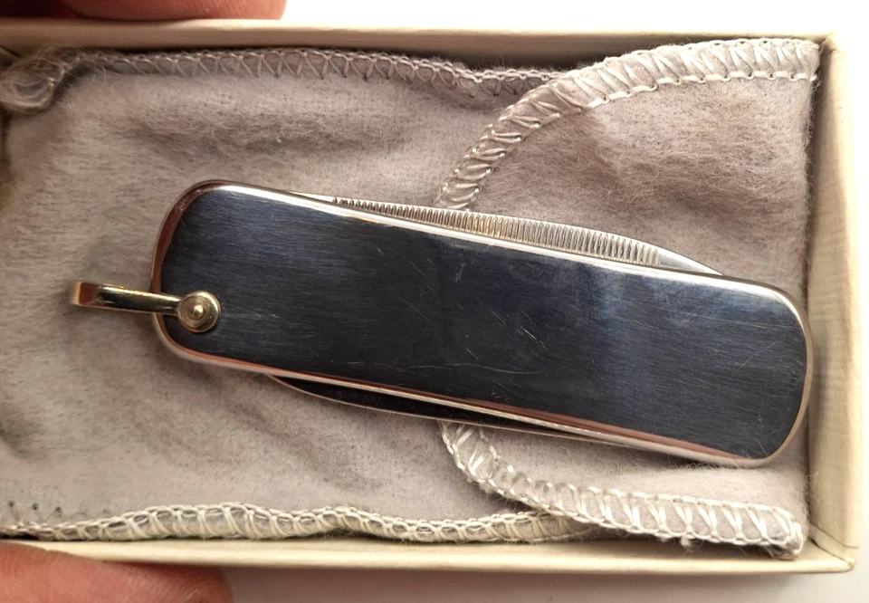 IBM 1965 Field Managers Imperial Pocket Knife w/ Bag & Box - Image 3 of 3