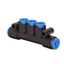 1 PCS SMC KM13-06-08-3 PBT Push-To-Connect Tubing Manifold 2 Inlets-8 mm ✦KD