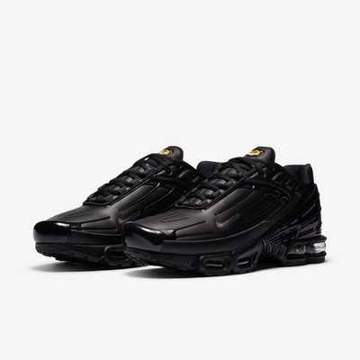 Nike Schuhe Herren Air Max Plus 3 LTR CK6716-001 Sneaker Leder Schwarz Neu 49,5