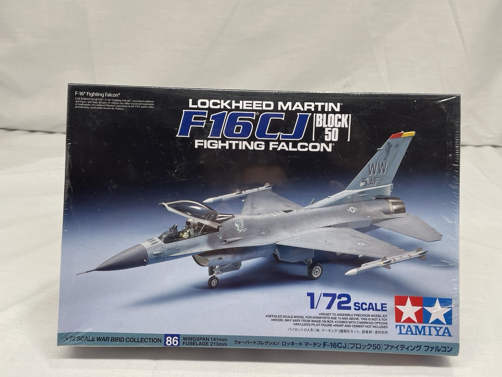 Tamiya 60786 1:72 F16 CJ Fighting Falcon Military Aircraft P