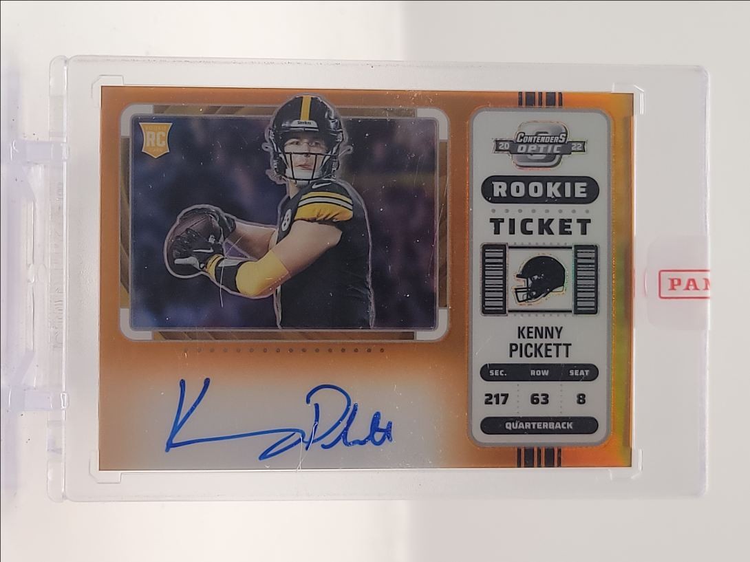KENNY PICKETT 2022 CONTENDERS OPTIC ROOKIE VARIATION ORANGE RC AUTO 20/20 Q4408