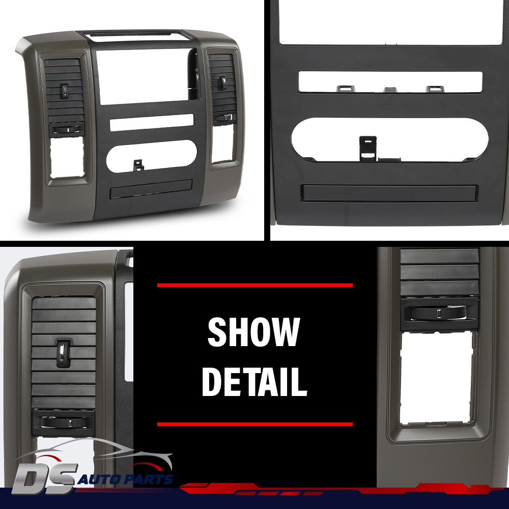 Fit For 2009 2010 2011 2012 Dodge Ram 1500 2500 Radio Bezel Dash Trim Panel  New