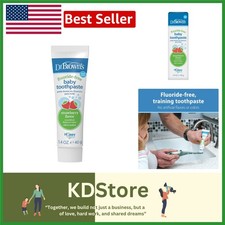 1.4oz Dr. Brown's Fluoride-Free Baby Toothpaste - Natural Strawberry Flavor