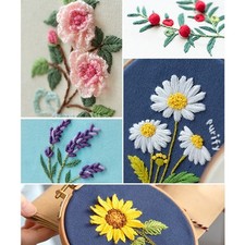 Step into the World of DIY Embroidery For Beginners Flower Painting Kit