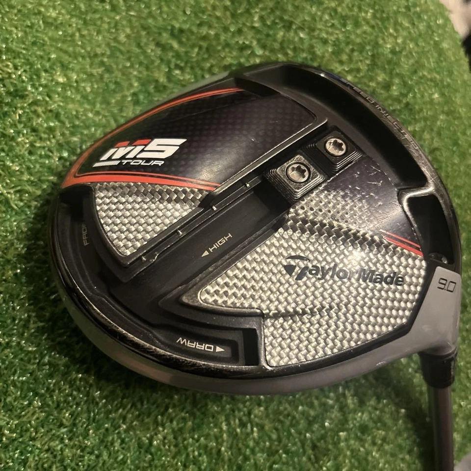 TaylorMade M5 TOUR 9.0 Driver Head Only Headcover Right Hands USED Rare - Image 2 of 4