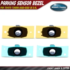 4pcs Front Inner & Outer Parking Sensor Bezel for Toyota Tundra 2022-2023 3.4L