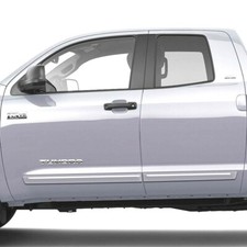 For Toyota Tundra Double Cab 2007-2021 Painted Moldings W Chrome Cf2-tun-dc-l