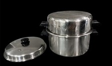 Vtg Saladmaster 18-8 Tri-Clad 6Qt Stainless S...