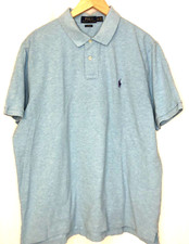Polo Ralph Lauren Classic Fit Short Sleeve Light Blue Men's Polo Size XL