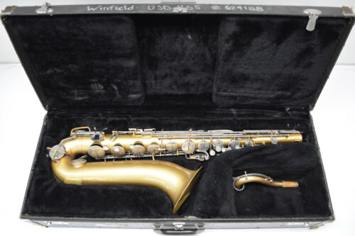 USED BUNDY TENOR SAX WITH GOLD EPOXY FINISH