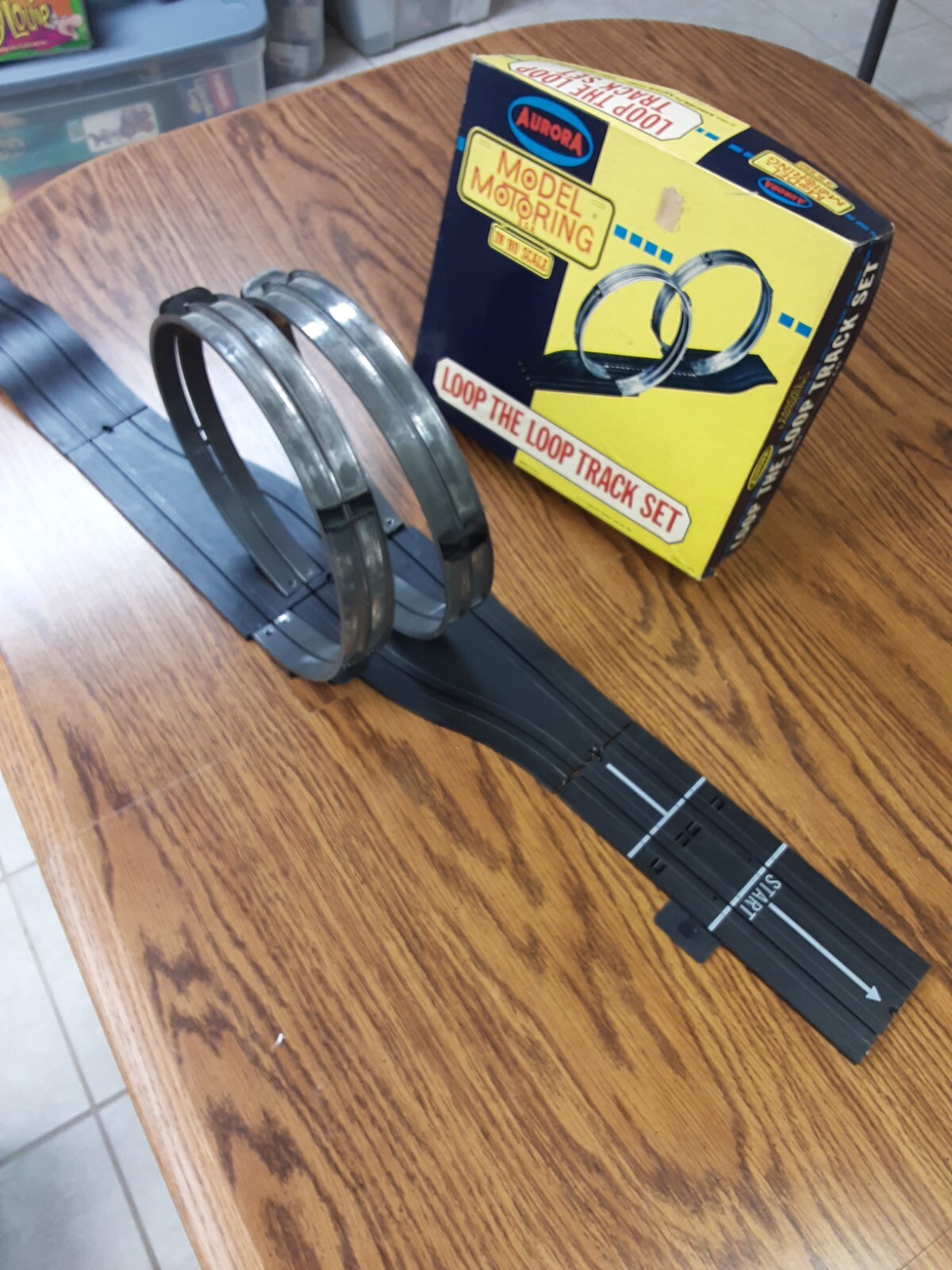 1966 Vintage Aurora Slot Car Loop the Loop Track Set 1504 eBay