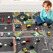 Enfants Grand City Trafic Voiture Parc Tapis de Jeu Carte Imperméable non-Tissé