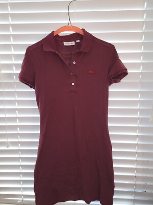 burgundy polo dress Burgundy Striped Knit Polo Sweater Dress – PinkBlush main image 0