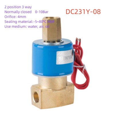 Two Position Two Way KSD Solenoid Valve DC231Y-08 Two Position Three W FB2E-V-08