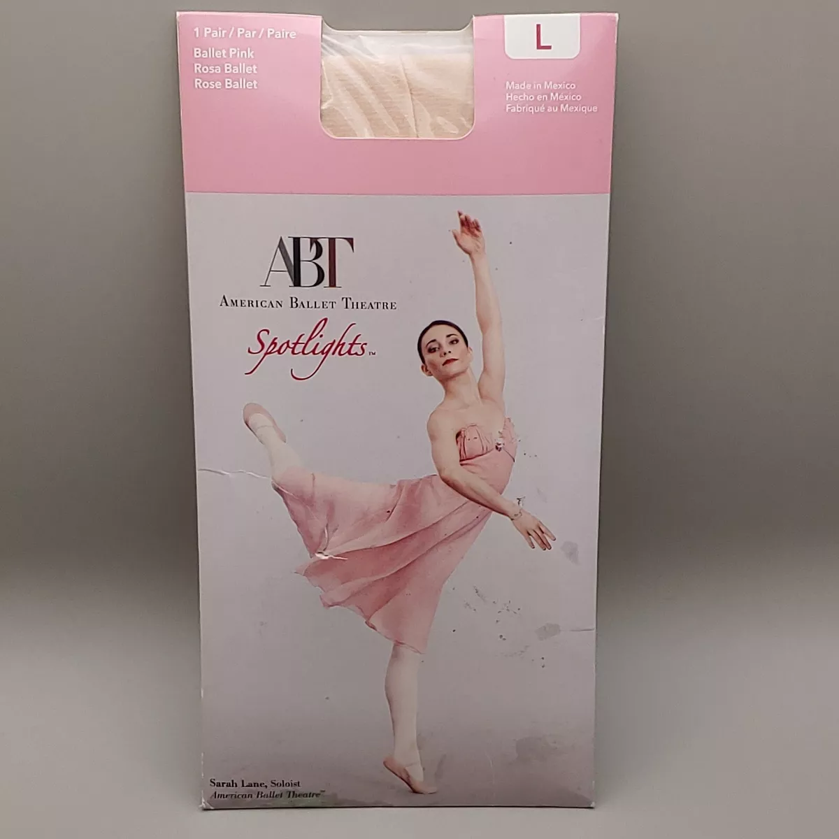 Girls Ballet Tights Light Pink Size L American Ballet Theater ABT