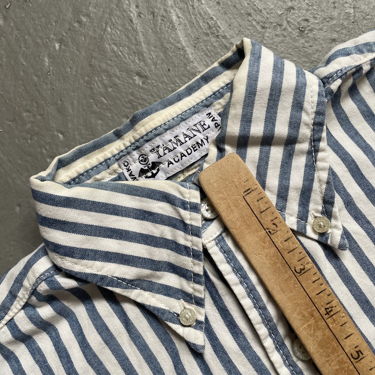 Evisu Biwako Yamane Academy Stripe Work Shirt-Jacket Made In Japan