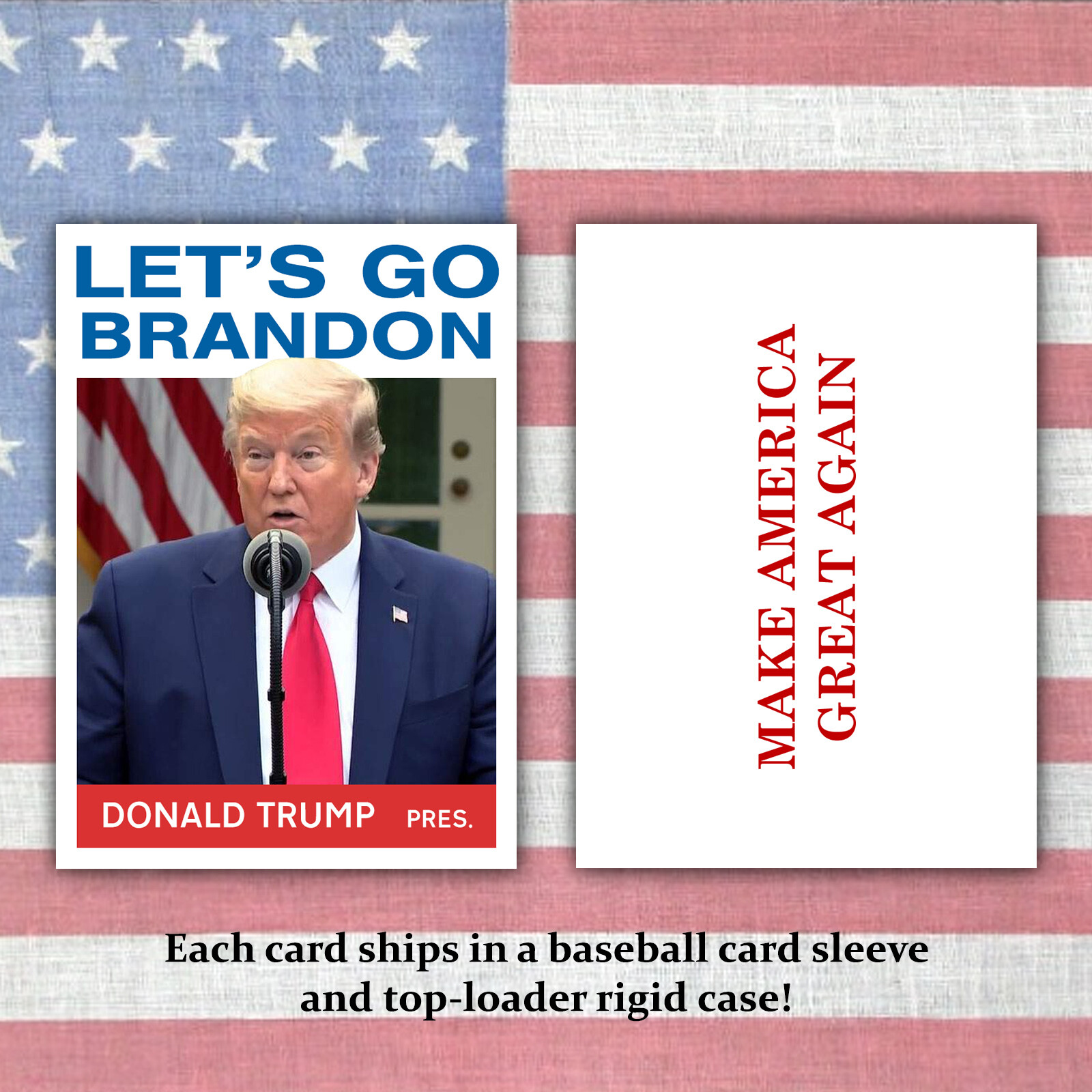 Novelty Donald Trump 1989-Style Baseball Card - "MAGA" Custom Presidential Trading Card