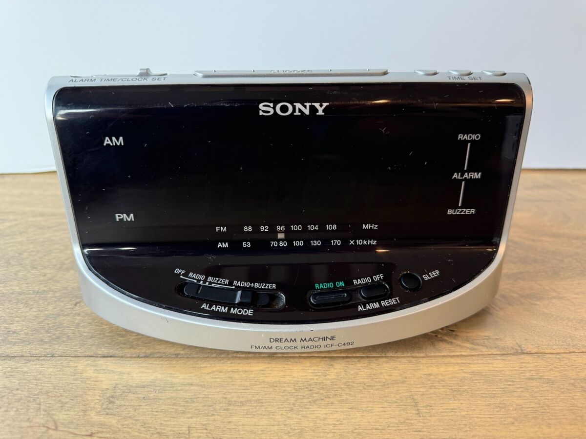 Sony Icf-c492 Dream Machine Large Display Alarm Clock Am/fm Sony Icf-c492 Dream Machine Large Display Alarm Clock Am/fm