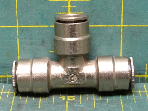 Eaton Crouse 1171X10MX4PTS - Push To Connect Brass Male Run Tee Swivel