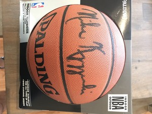 coach k signed basketball