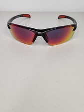 Rawlings RY 103 BLK RED MRF QTS Sunglasses Smoke Red RV Mirror Lens Scrached 