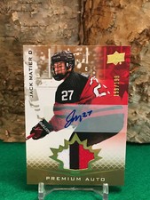 2021 Upper Deck Team Canada Juniors 159/199 Jack Matier Tier 1 #38 Patch Auto
