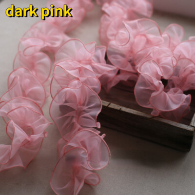 DIY Organza Ruffles Mesh Edging Bias Tape Lace Ribbon Pleated