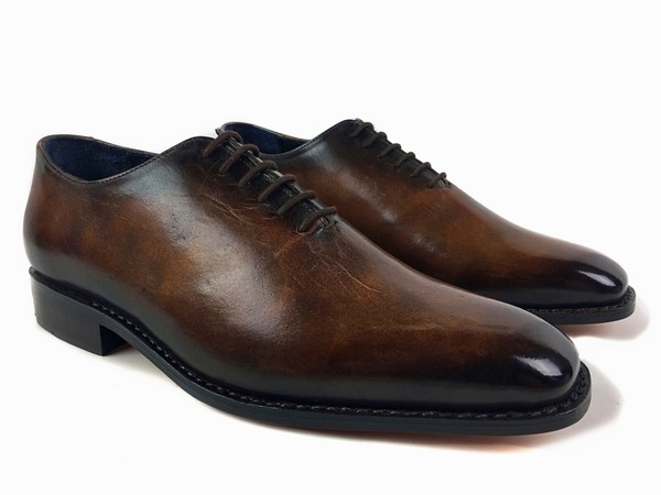 Zapatos de piel para hombre fabricación goodyear welted patina marrón 8UK-42