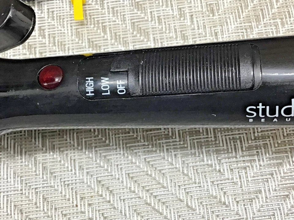 Plancha rizadora de cabello STUDIO 35 modelo de belleza SWIR1922 negra de viaje barril de 1" FUNCIONA Foto 4 de 4