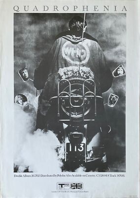The Who ポスター Quadrophenia Double The Who Album Original Polydor 1973 UK Poster
