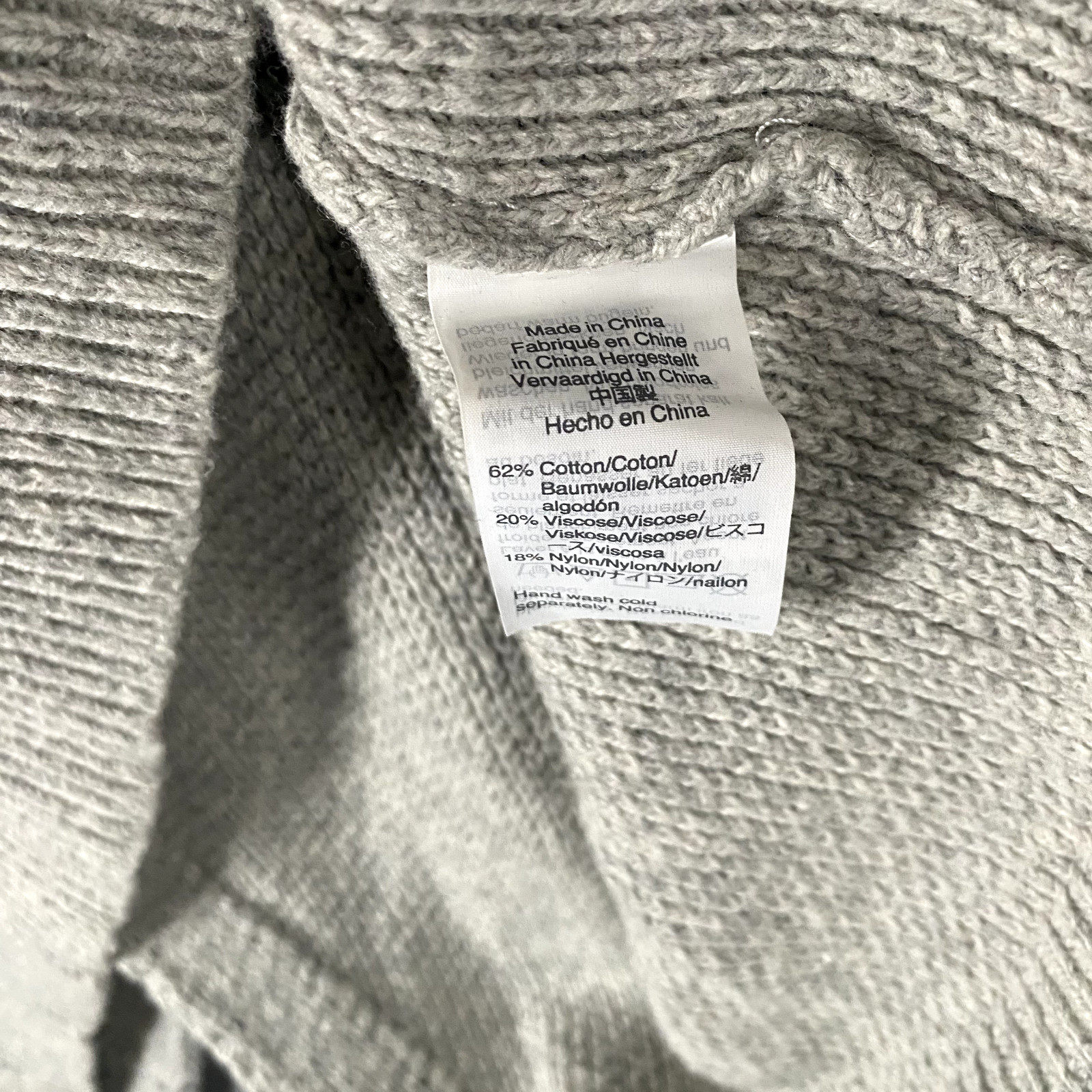 Madewell Knit Split Back Gray Pullover Sweater Wo… - image 5