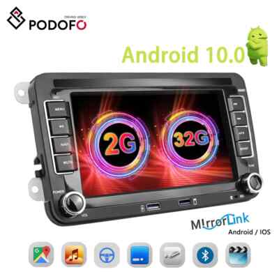 7'' Car Stereo Multimedia Player, Android 7'' 2+32G PODOFO, For Volkswagen, Skoda