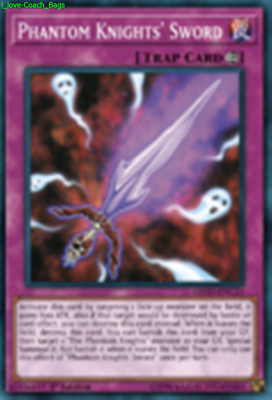 yugioh phantom cards Phantom Knights' Sword LEHD-ENC22 X 1 Mint YUGIOH Continuous Trap Card