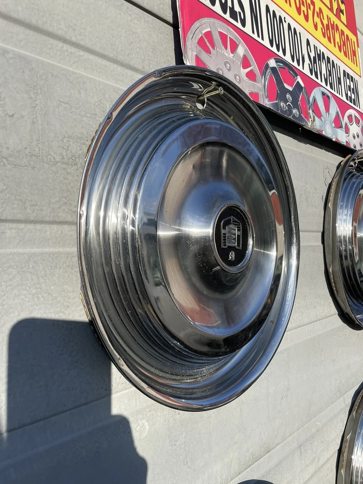 1960-1961 Mercury Monterey Montclair Park Lane Hubcaps Set4-14” Beautiful Rare - Image 3 of 4