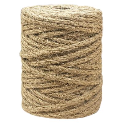 100Ft 5mm Natural Jute Twine Crafting Twine String for Gift Wrapping Bundling