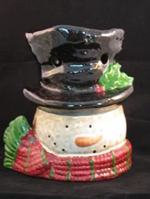 Yankee Candle Snowman Head Tart Warmer Burner - NWT 2012 