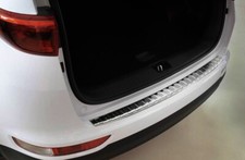 Fit Kia Sportage 2017 2021  Chrome Rear Bumper Guard Trunk Sill Protector
