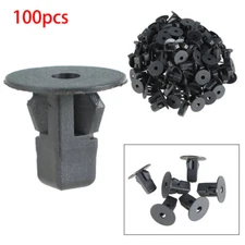 100Pcs 8x8.2mm Car Fastener Clips Bumper Inner Fender Rivets Push For Toyota