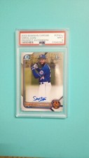 2022 SIMON JUAN 1ST BOWMAN CHROME PROSPECT AUTO (#CPA-SJ)  PSA 9 NEW YORK METS