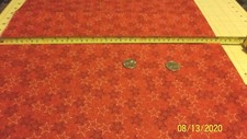 Patriotic Dark Red with Stars outlined WIDE Fat Quarter 18" X 27" Cotton Fabric